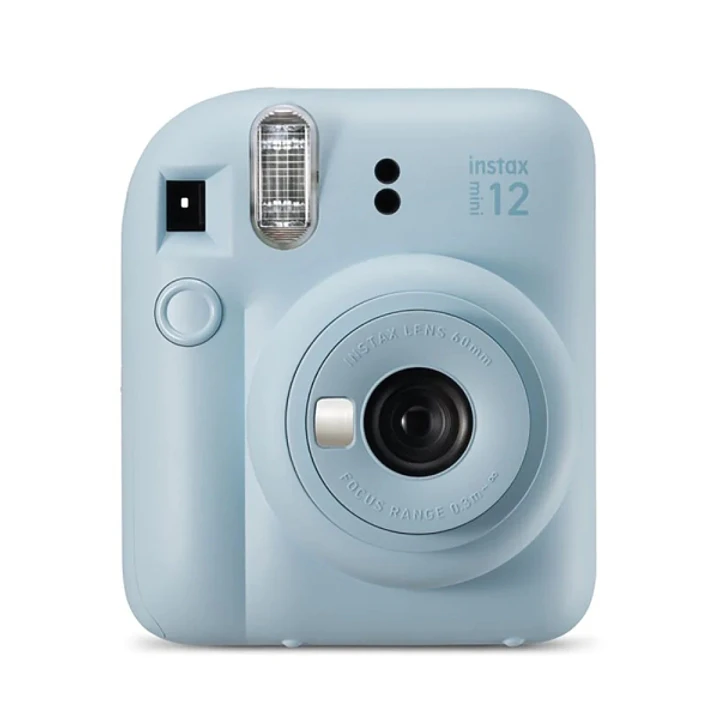 Fujifilm Instax Mini 12 Pastel Blue Camara Instantanea - Tamaño de Imagen 62x46mm - Flash Auto - Exposicion Automatica - Mini Espejo para Selfies - Mo 1