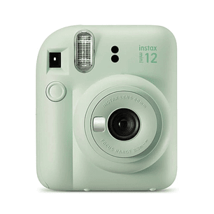 Fujifilm Instax Mini 12 Mint Green Camara Instantanea - Tamaño de Imagen 62x46mm - Flash Auto - Exposicion Automatica - Mini Espejo para Selfies - Mod