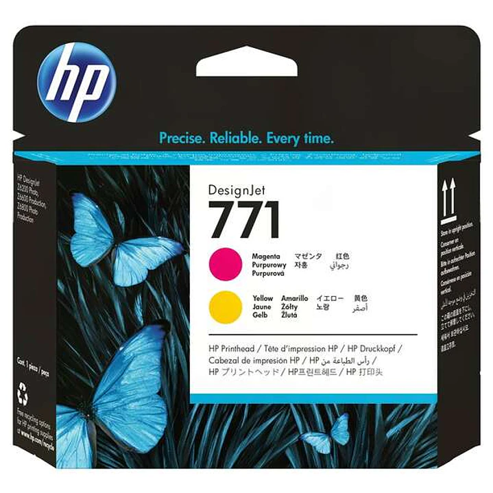 HP 771 Cabezal de Impresion Original - Magenta, Amarillo - CE018A 1