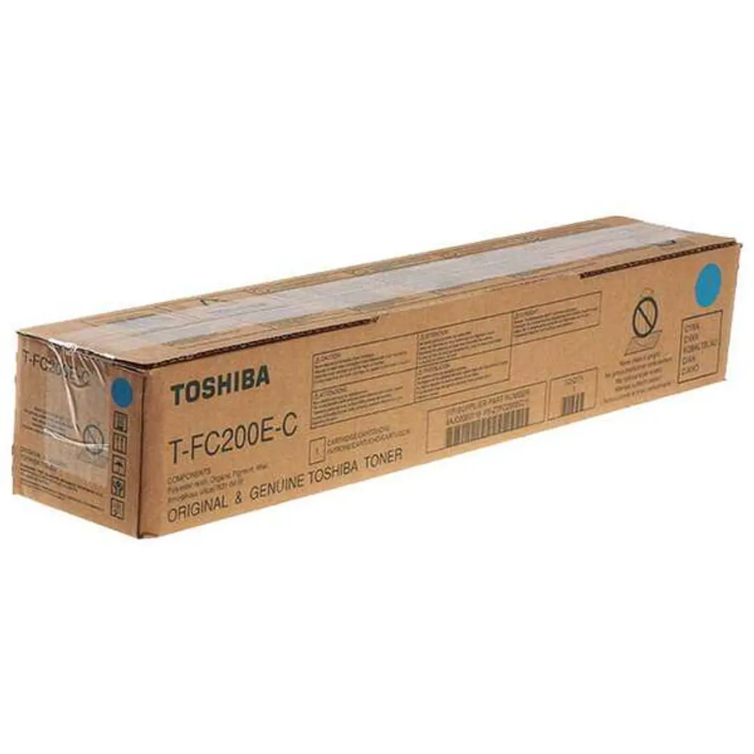 Toshiba T-FC200EC Cyan Cartucho de Toner Original - 6AJ00000259/6AJ00000195/6AJ00000119 1
