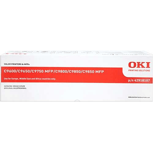 OKI C9600/C9650/C9655/C9800/C9850 Cyan Tambor de Imagen Original - 42918107
