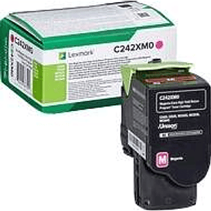 Lexmark C2425/C2535/MC2425/MC2535/MC2640 Magenta Cartucho de Toner Original - C242XM0