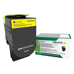 Lexmark CS417/CX417/CS517/CX517 Amarillo Cartucho de Toner Original - 71B2HY0/71B0H40