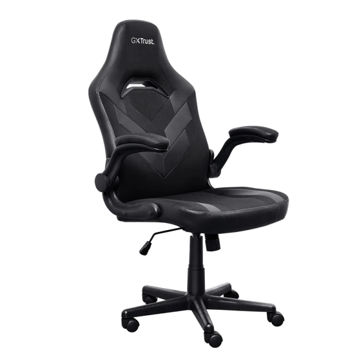 Trust GXT 703 Riye Silla Gaming - Reposabrazos - Ruedas de Nylon - Piston de Gas Clase 4 - Base Metal - Peso Max. 140Kg - Color Negro 1