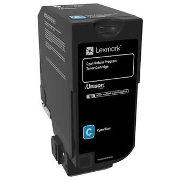 Lexmark CS720/CS725/CX725 Cyan Cartucho de Toner Original - 74C20C0 1