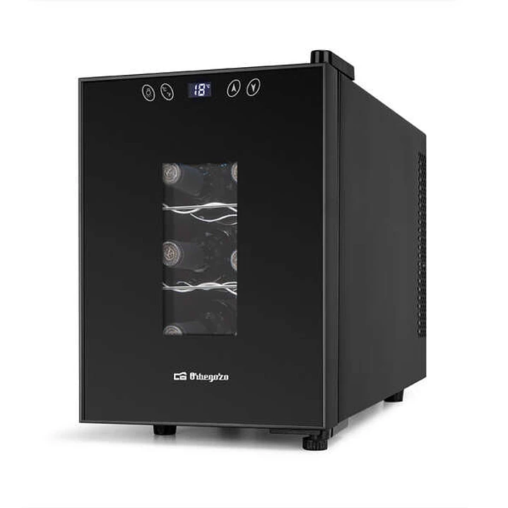 Orbegozo VT 630 Vinoteca Compacta - Conserva y Disfruta del Vino en Casa - Capacidad para 6 Botellas - Control Electronico de Temperatura - Diseño Ele 1