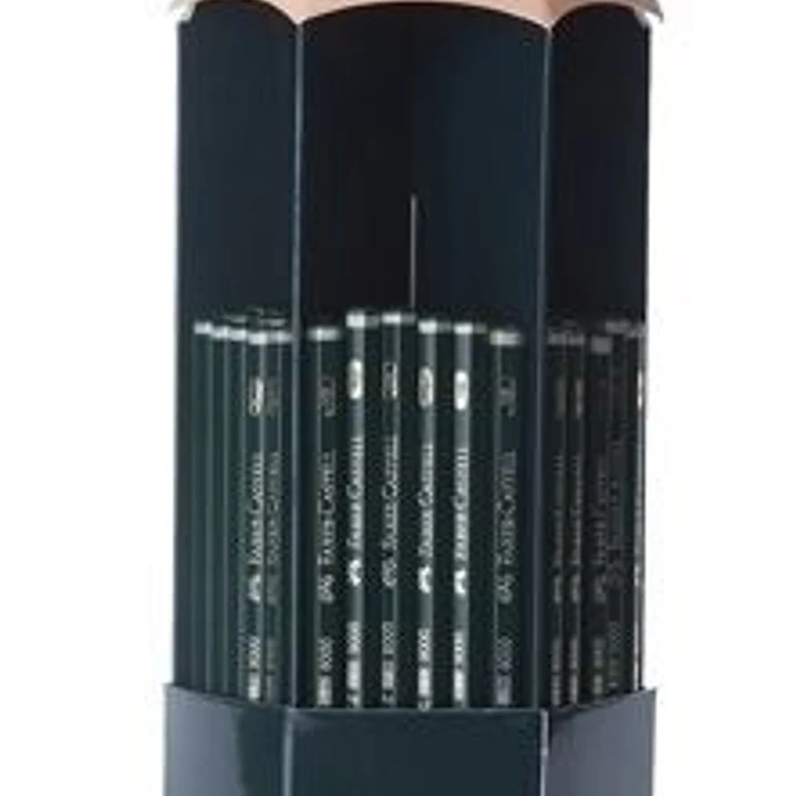 Faber-Castell Castell 9000 Expositor de 120 Lapices de Grafito - Grados de Dureza Surtidos - Mina Resistente a la Rotura - Ecologico 1