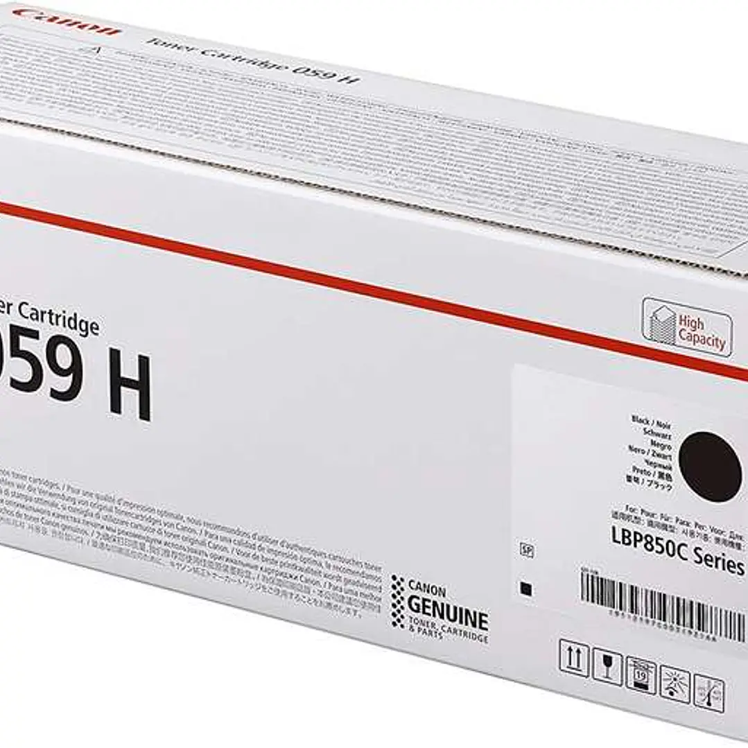 Canon 059H Negro Cartucho de Toner Original - 3627C001 1