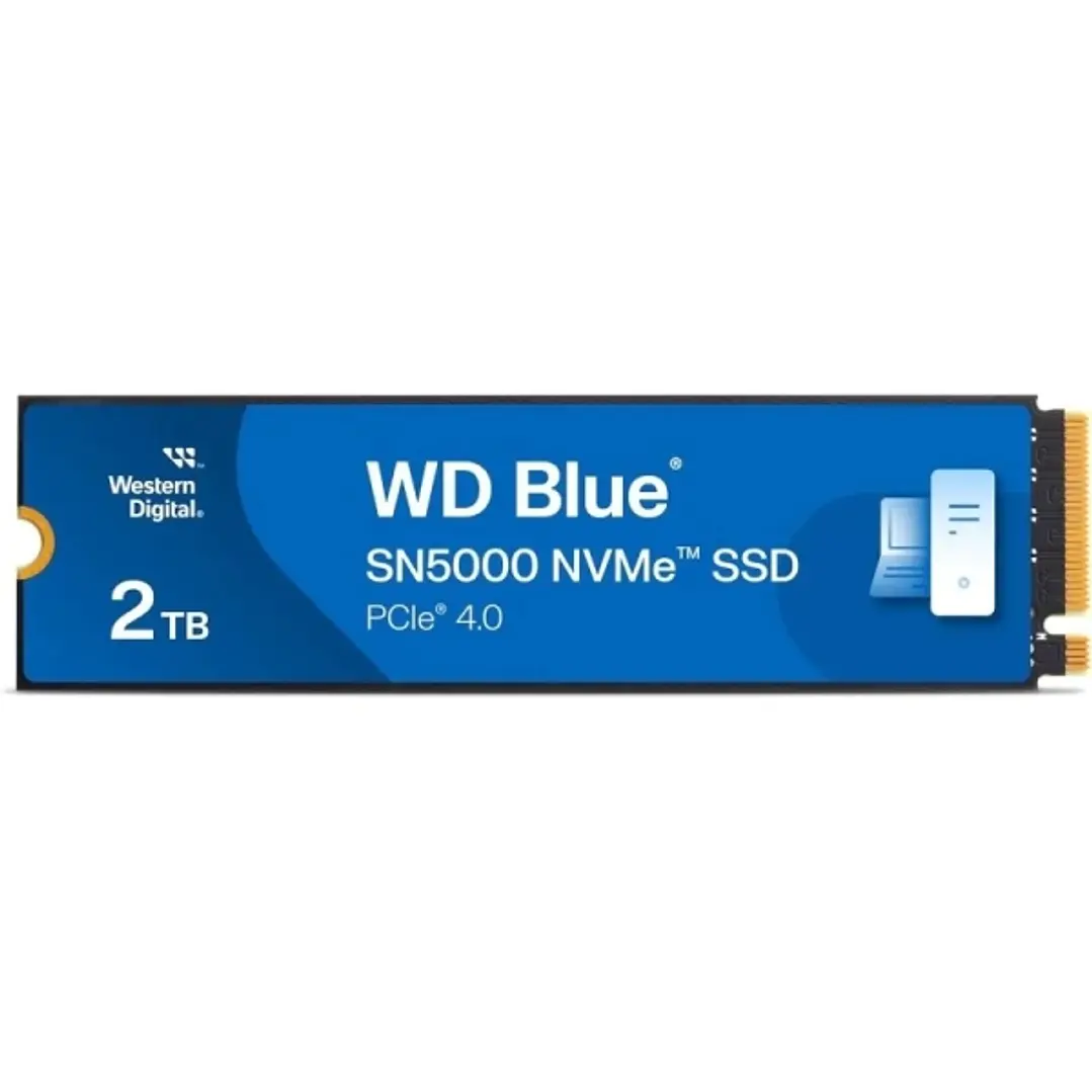 WD Blue SN5000 Disco Duro Solido SSD 2TB M2 PCI Express 4.0 NVMe Gen4 TCL 3D NAND 1