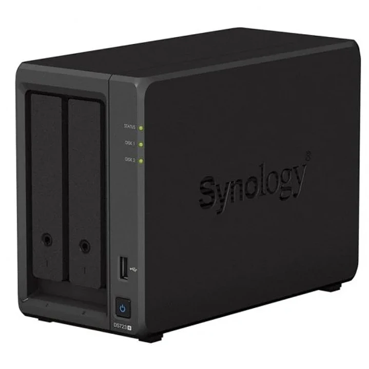 Synology DiskStation DS723+ Servidor de Almacenamiento NAS - Hasta 2 Unidades de Almacenamiento - Interfaz Soportado M.2, SATA III - Compatible con 2. 1