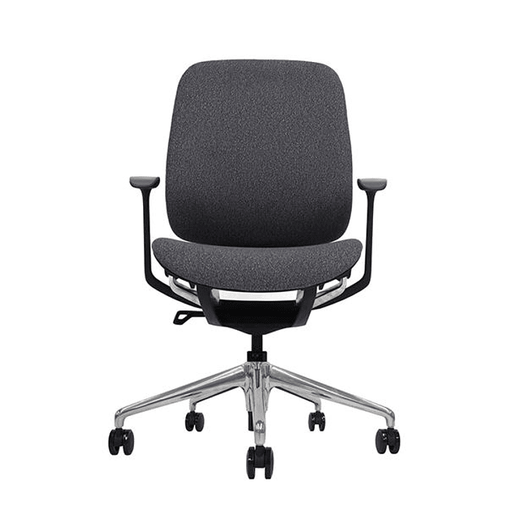 Cromad Zenith Collection Silla de Oficina - Piston de Gas de Grado 4 - Respaldo Ergonomico - Reposabrazos Ajustables - Color Negro 1