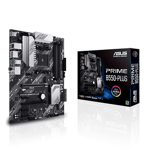 Asus Prime B550 Plus Placa Base AMD 4x DDR4, M.2, 6x SATA III, HDMI, DisplayPort, RJ-45, USB 2.0, 3.2 - Factor de Forma ATX