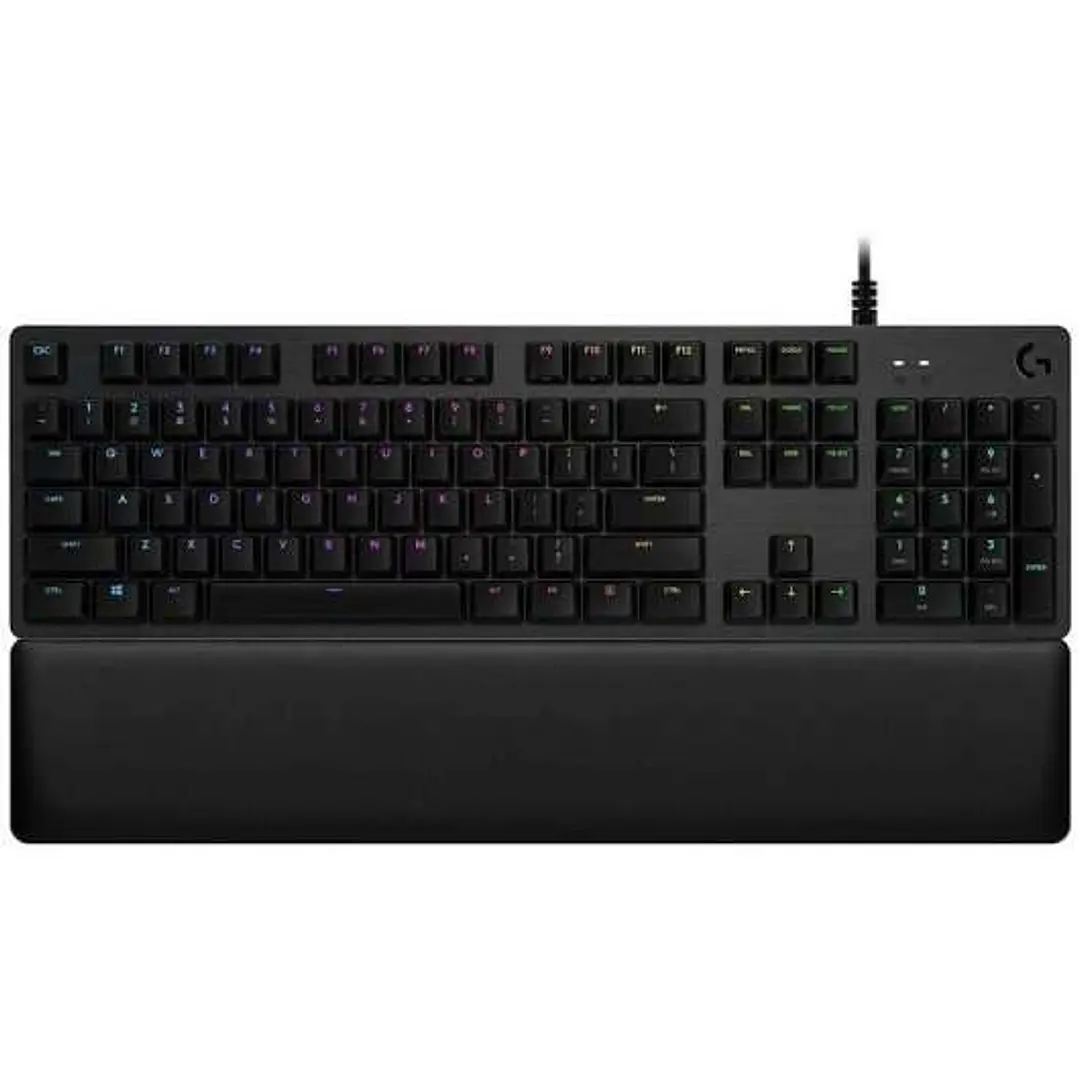 Logitech G513 Teclado Mecanico Gaming USB - Teclas Mecanicas GX Brown - Iluminacion RGB Lightsync - Superficies de Metal - Reposamuñecas de Espuma - C 1