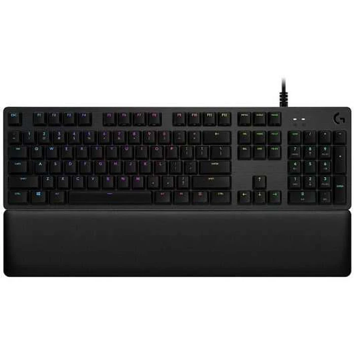 Logitech G513 Teclado Mecanico Gaming USB - Teclas Mecanicas GX Brown - Iluminacion RGB Lightsync - Superficies de Metal - Reposamuñecas de Espuma - C 1