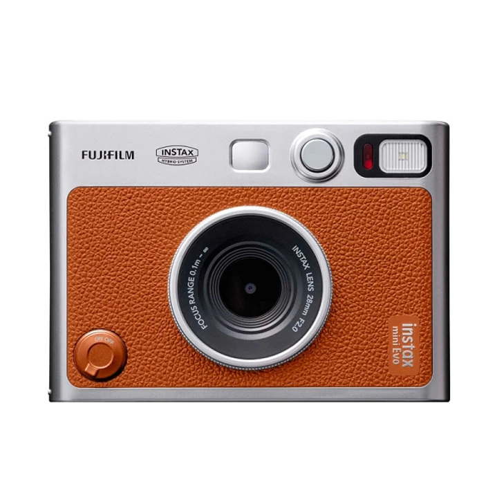 Fujifilm Instax Mini EVO Camara Instantanea Hibrida - Tamaño de Imagen 62x46mm -Espejo para Selfies - Exposicion Automatica  - Color Marron 1
