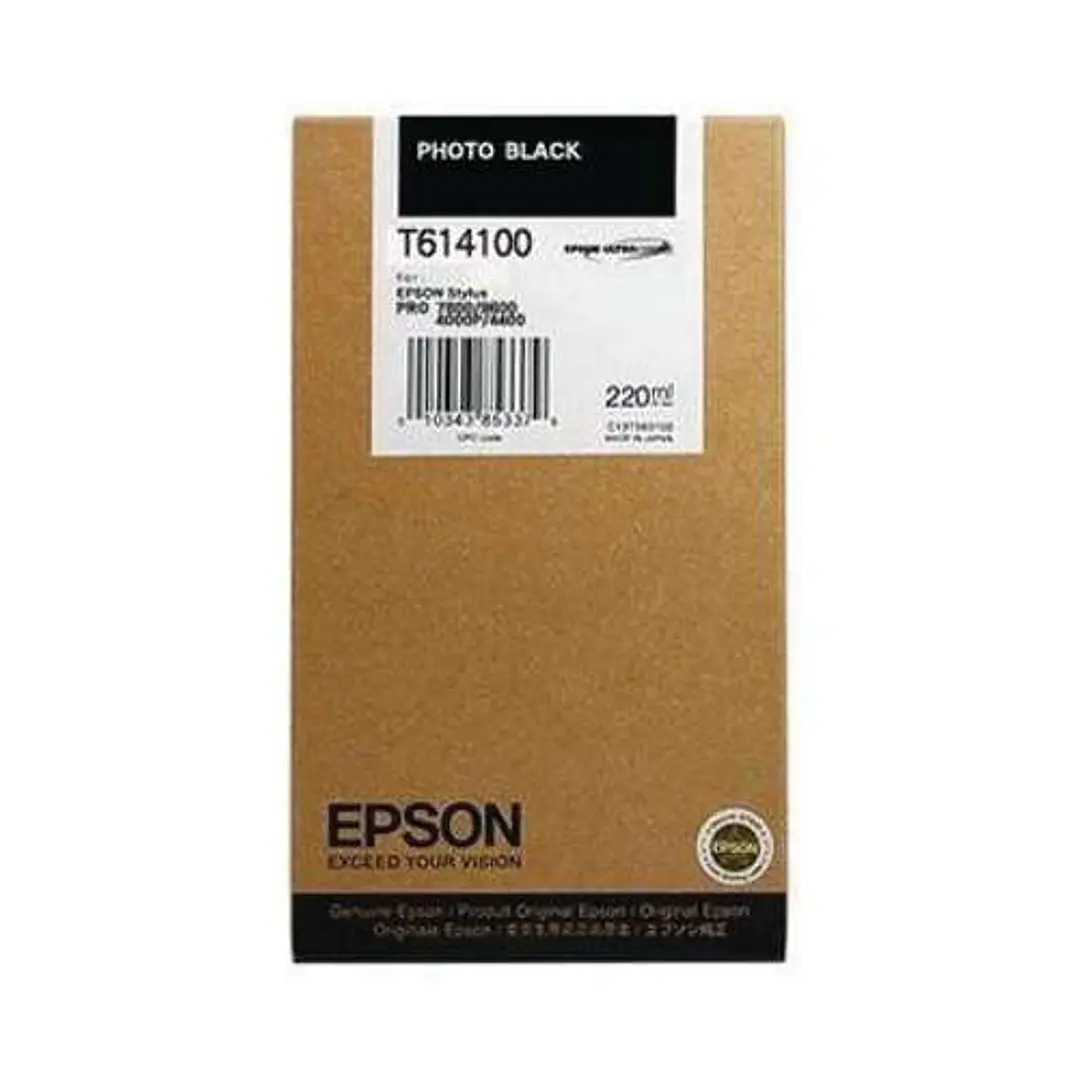 Epson T6141 Negro Photo Cartucho de Tinta Original - C13T614100 1