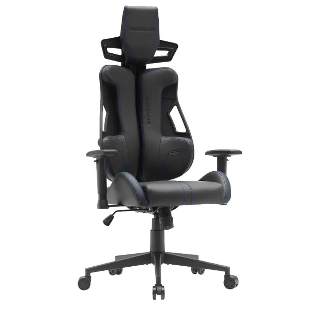 Mars Gaming MGC-ELITE Silla Gaming Premium - Ruedas XL - Piston de Gas Clase 4 - Respaldo Flexible Adaptativo - Reposabrazos Ajustables - 700x720x1370 1