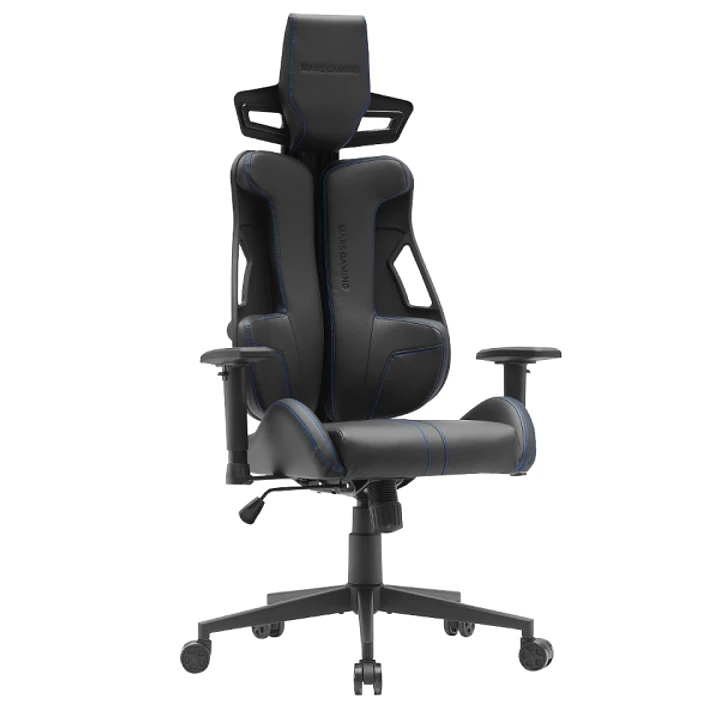 Mars Gaming MGC-ELITE Silla Gaming Premium - Ruedas XL - Piston de Gas Clase 4 - Respaldo Flexible Adaptativo - Reposabrazos Ajustables - 700x720x1370 1