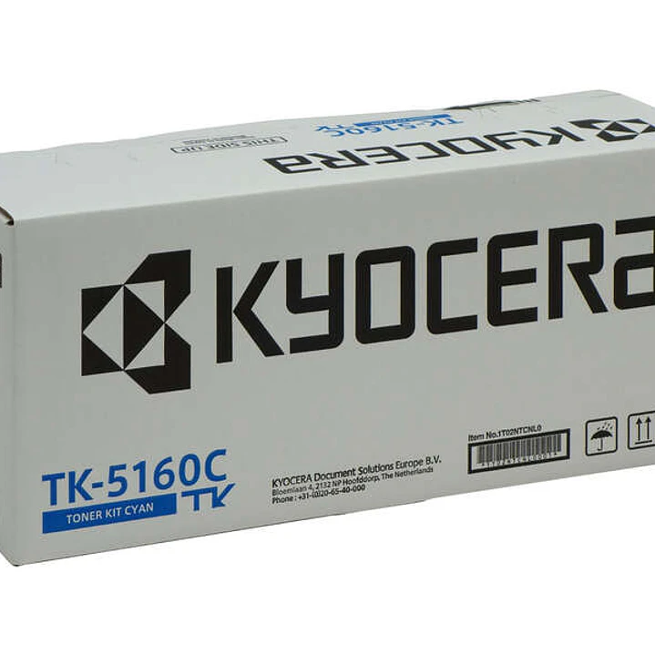 Kyocera TK5160 Cyan Cartucho de Toner Original - 1T02NTCNL0/TK5160C 1