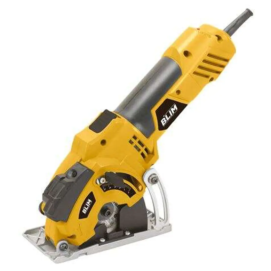 Blim Mini Sierra Circular 85mm - Potencia 500W - Velocidad 7000rpm - Capacidad de Corte 0-25mm - Incluye 3 Discos de Corte 1