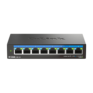 D-Link Switch 8 Puertos Multigigabit 2.5G No Gestionado - Switching 40 Gbps - Chasis Metalico