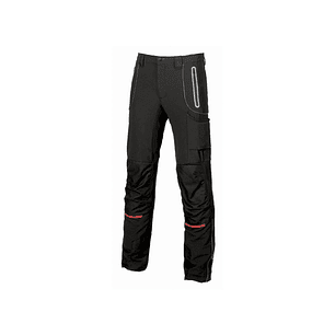 Upower Pit Pantalon Soft Shell - Talla 56 - Confort Maximo, Waterproof, Insertos Reflectantes, Antiabrasion, Multiples Bolsillos, Rodilleras Ergonomic