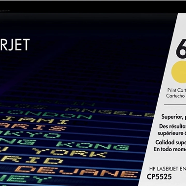 HP CE272A Amarillo Cartucho de Toner Original - 650A 1