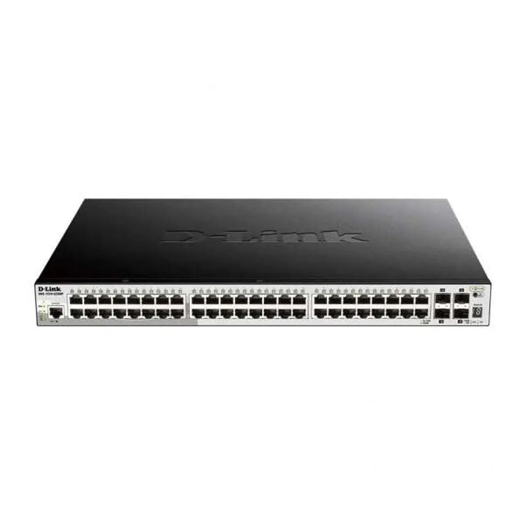 D-Link Switch Semigestionable 48 Puertos Gigabit PoE 370W + 4 Puertos Giga Combo 1