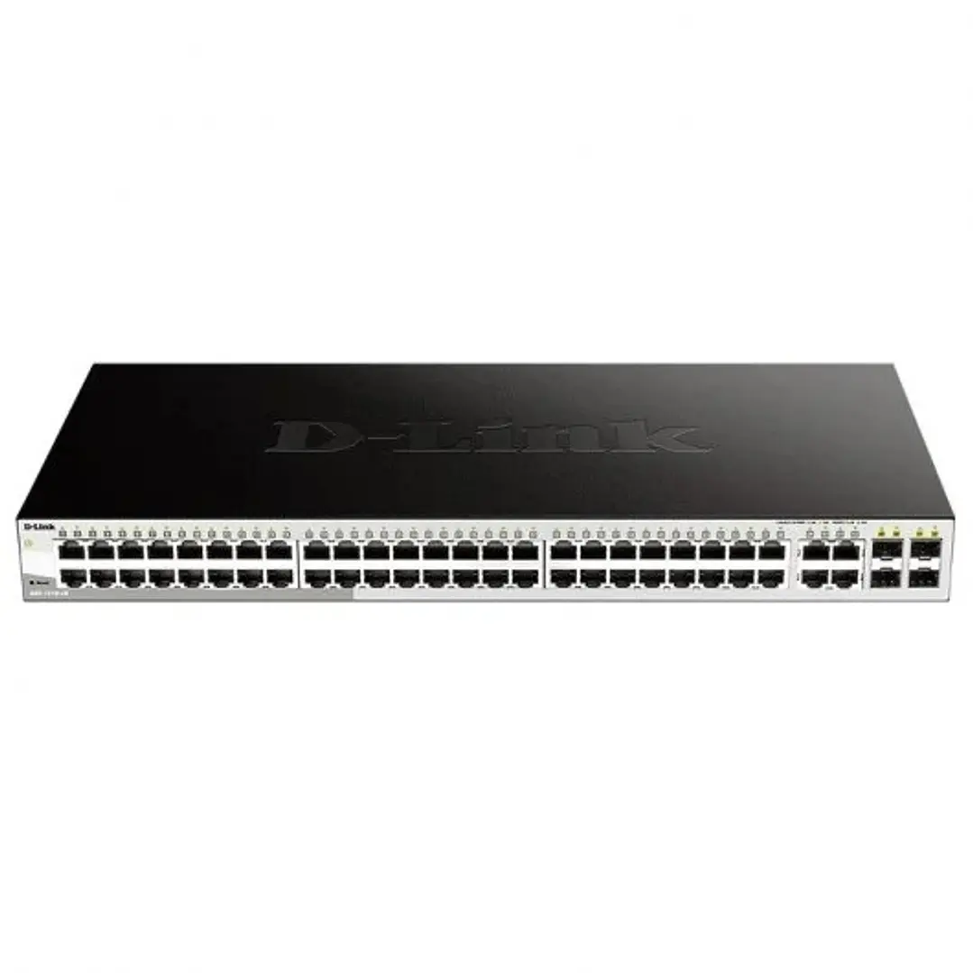 D-Link Smart Switch Gestionado 48 Puertos 1000BASE-T + 4 Puertos Combo 1000BASE-T/SFP 1