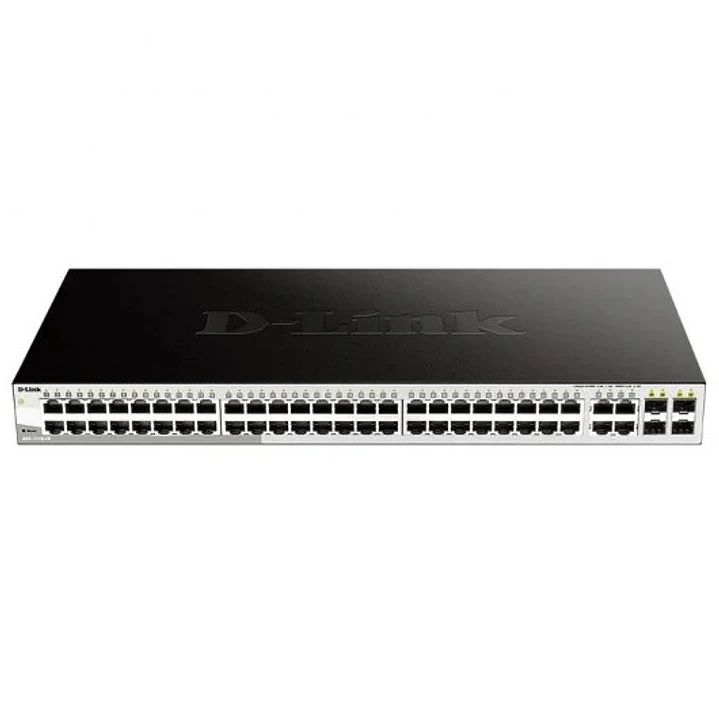 D-Link Smart Switch Gestionado 48 Puertos 1000BASE-T + 4 Puertos Combo 1000BASE-T/SFP 1