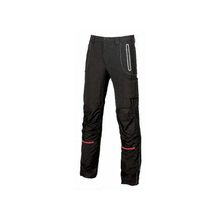 Upower Pit Pantalon Soft Shell - Talla 52 - Maximo Confort, Waterproof, Insertos Reflectantes, Antiabrasion, Multiples Bolsillos, Rodilleras Ergonomic 1