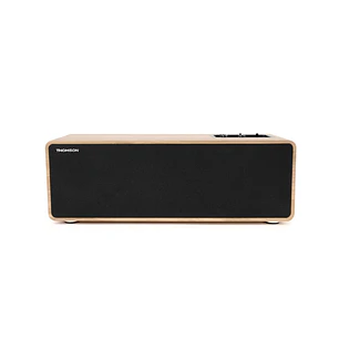 Thomson Sistema Multimedia Estereo - Potencia Musical 150W - Bluetooth - Entrada TV, RCA, USB, Optica - Mando a Distancia - Acabado Madera y Negro
