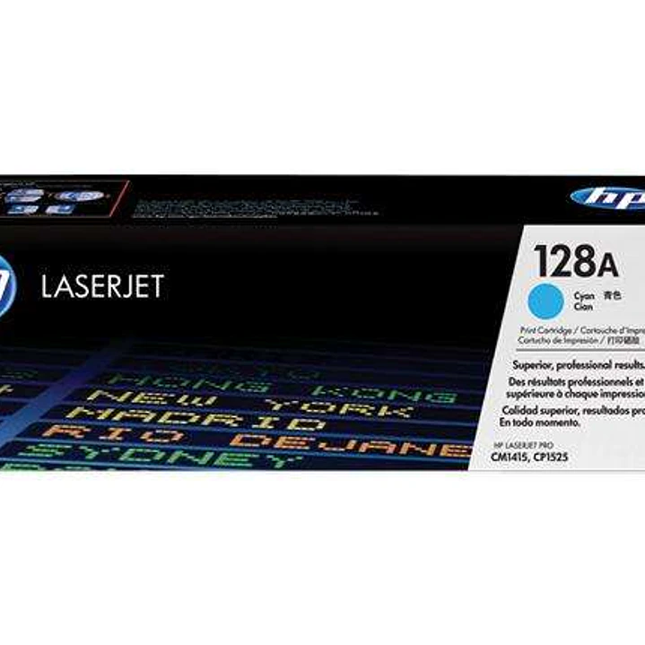 HP CE321A Cyan Cartucho de Toner Original - 128A 1