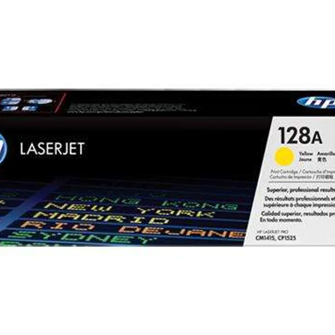 HP CE322A Amarillo Cartucho de Toner Original - 128A 1