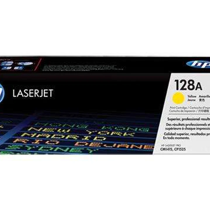 HP CE322A Amarillo Cartucho de Toner Original - 128A 1