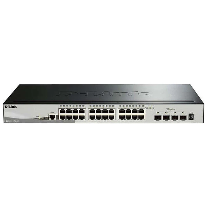 D-Link Switch Semigestionable 24 Puertos Gigabit + 4 Puertos 10G SFP+ 1