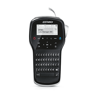 Dymo LabelManager 280 Impresora de Etiquetas Portatil - Pantalla LCD - 20 Maneras de Formatear el Texto - 200 Simbolos e Imagenes Prediseñadas