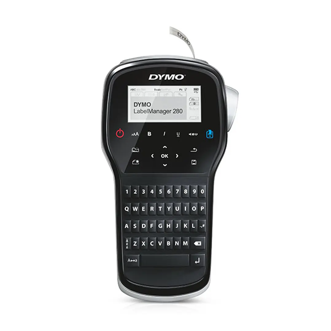 Dymo LabelManager 280 Impresora de Etiquetas Portatil - Pantalla LCD - 20 Maneras de Formatear el Texto - 200 Simbolos e Imagenes Prediseñadas 1