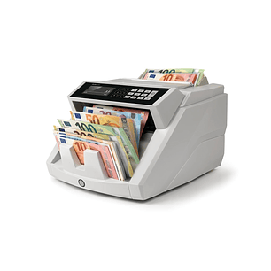 Safescan 2465-S Contadora de Billetes - Puede Contar Billetes de Euro Mezclados - Capacidad hasta 300 Billetes - 1000 Billetes por Minuto - Deteccion 