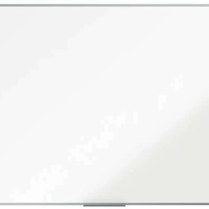 Nobo Essence Pizarra Magnetica de Acero Vitrificado 2400x1200mm - Montaje en Esquinas - Superficie de Borrado Superior - Color Blanco 1