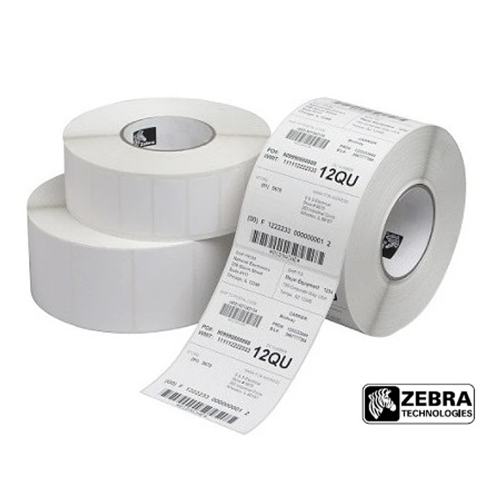 Zebra Z-Select 2000T Pack de 12 Rollos de Etiquetas Termicas Originales 102x76mm - Adhesivo Permanente - 930 Unidades x Rollo - 3006320 1