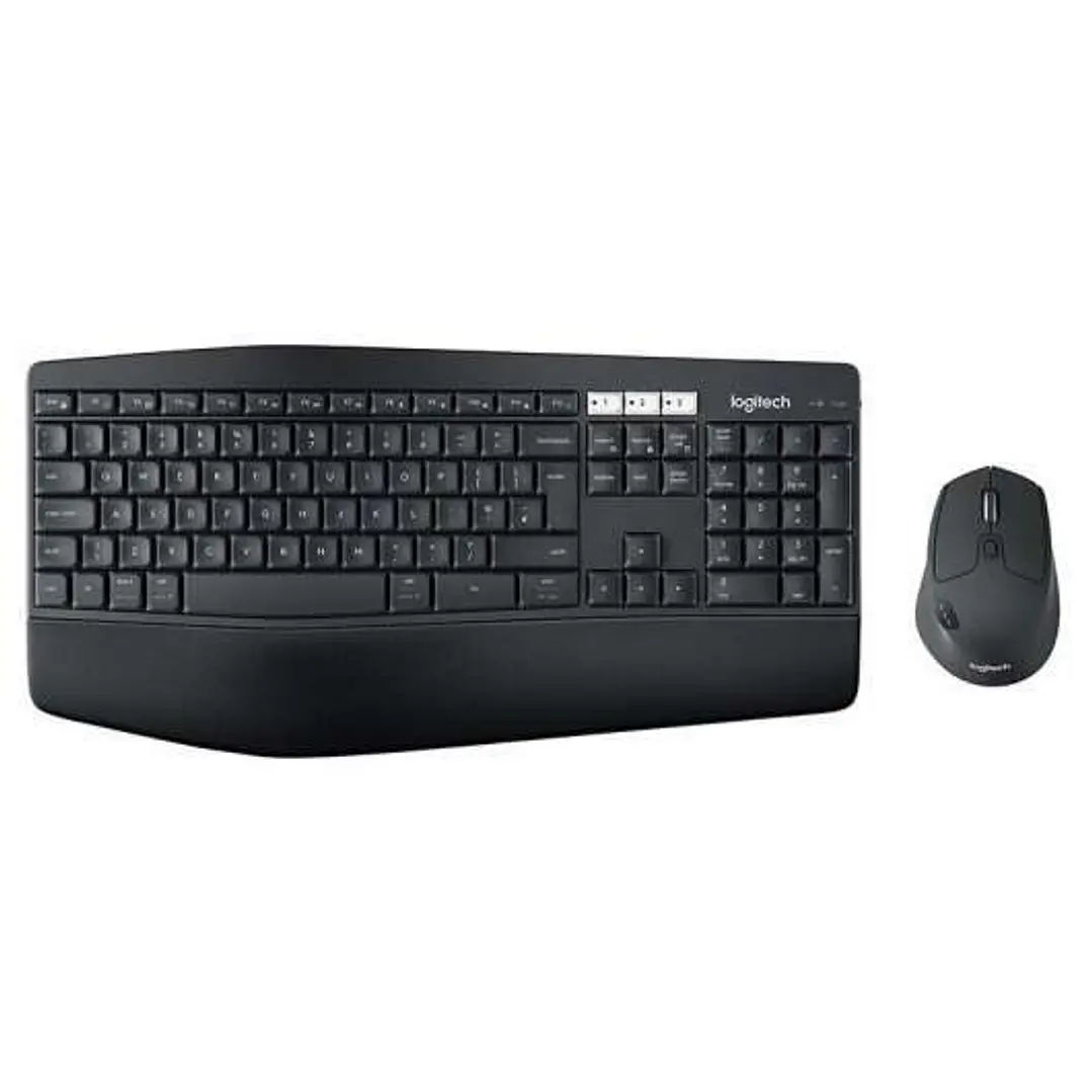 Logitech MK850 Performance Pack Inalambrico USB Teclado con Reposamuñecas + Raton 1000dpi 7 Botones - Uso Diestro - Color Negro 1