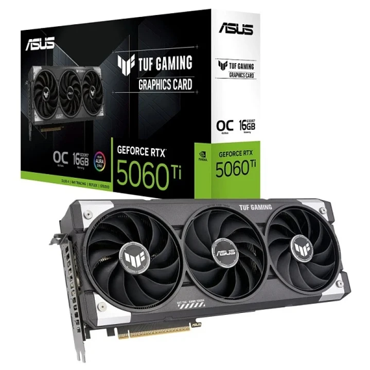 Asus GeForce RTX 5060 Ti TUF Gaming OC Tarjeta Grafica 16GB GDDR7 Reflex 2 RTX AI DLSS4 1
