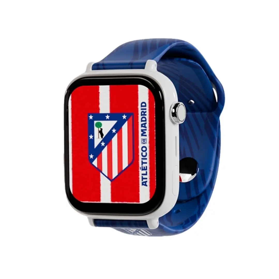 Savefamily Reloj Inteligente Smartwatch Infantil Savewatch Plus Edicion Atletico de Madrid con GPS y Llamada - Correa Silicona Azul 1