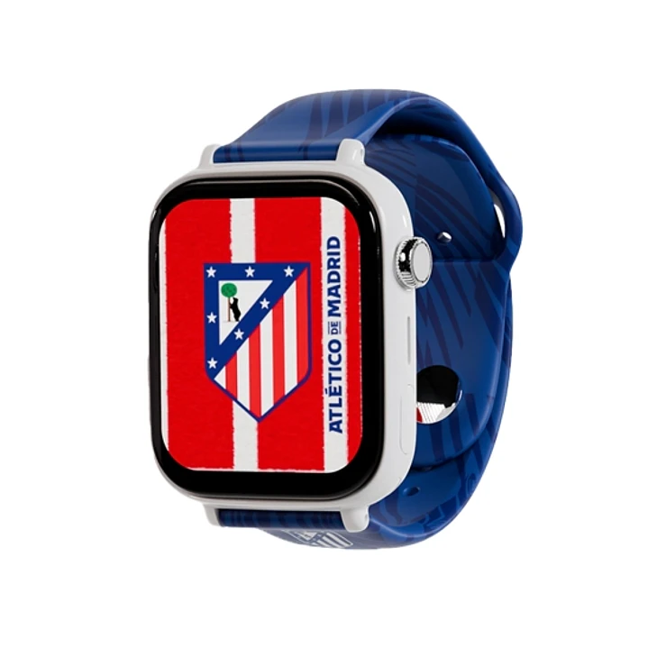 Savefamily Reloj Inteligente Smartwatch Infantil Savewatch Plus Edicion Atletico de Madrid con GPS y Llamada - Correa Silicona Azul 1