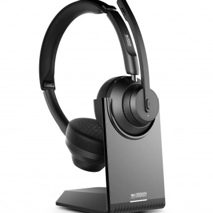 Urban Factory Movee Pro Auriculares Bluetooth 5.2 - Soporte de Carga - Microfono con Reduccion de Ruido Ambiental - Color Negro 1