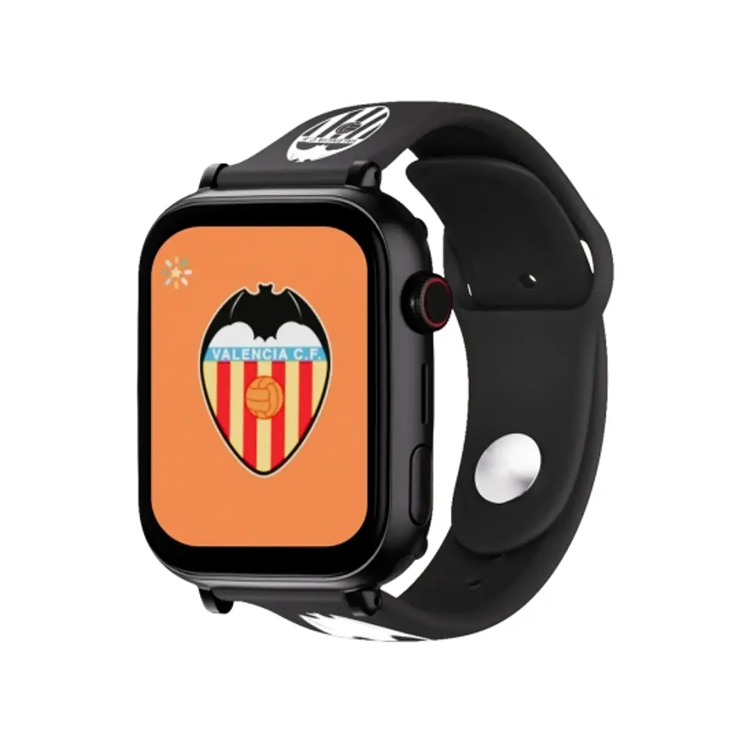 Savefamily Reloj Inteligente Smartwatch Infantil Savewatch Plus Edicion Valencia C.F. con GPS y Llamada - Correa Silicona Negra 1