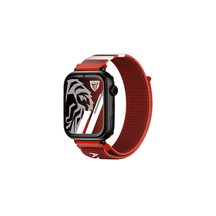 Savefamily Reloj Inteligente Smartwatch Infantil Savewatch Plus Edicion Athletic Club con GPS y Llamada - Correa Tela Roja