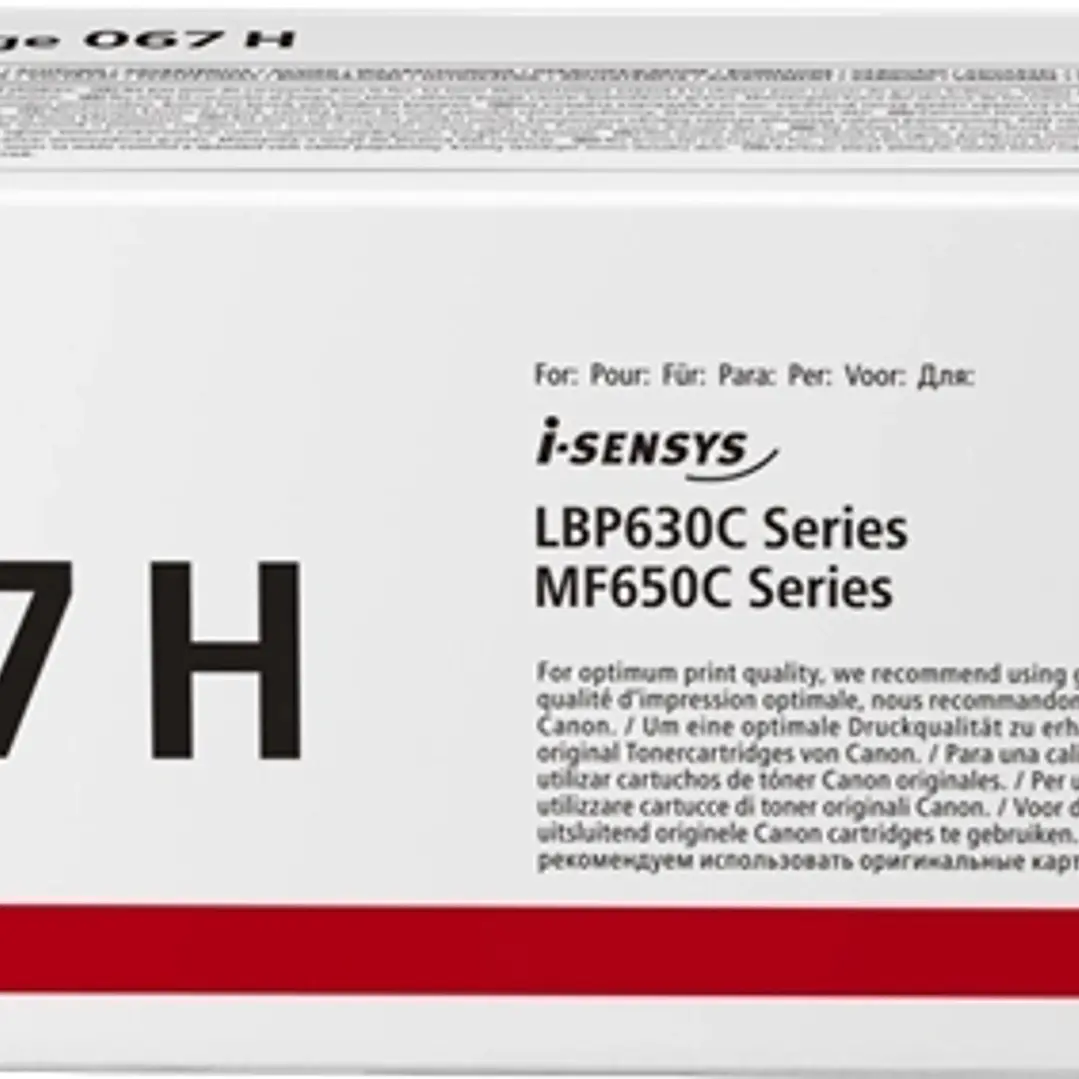 Canon 067H Amarillo Cartucho de Toner Original - 5103C002 1