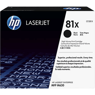 HP CF281X Negro Cartucho de Toner Original - 81X